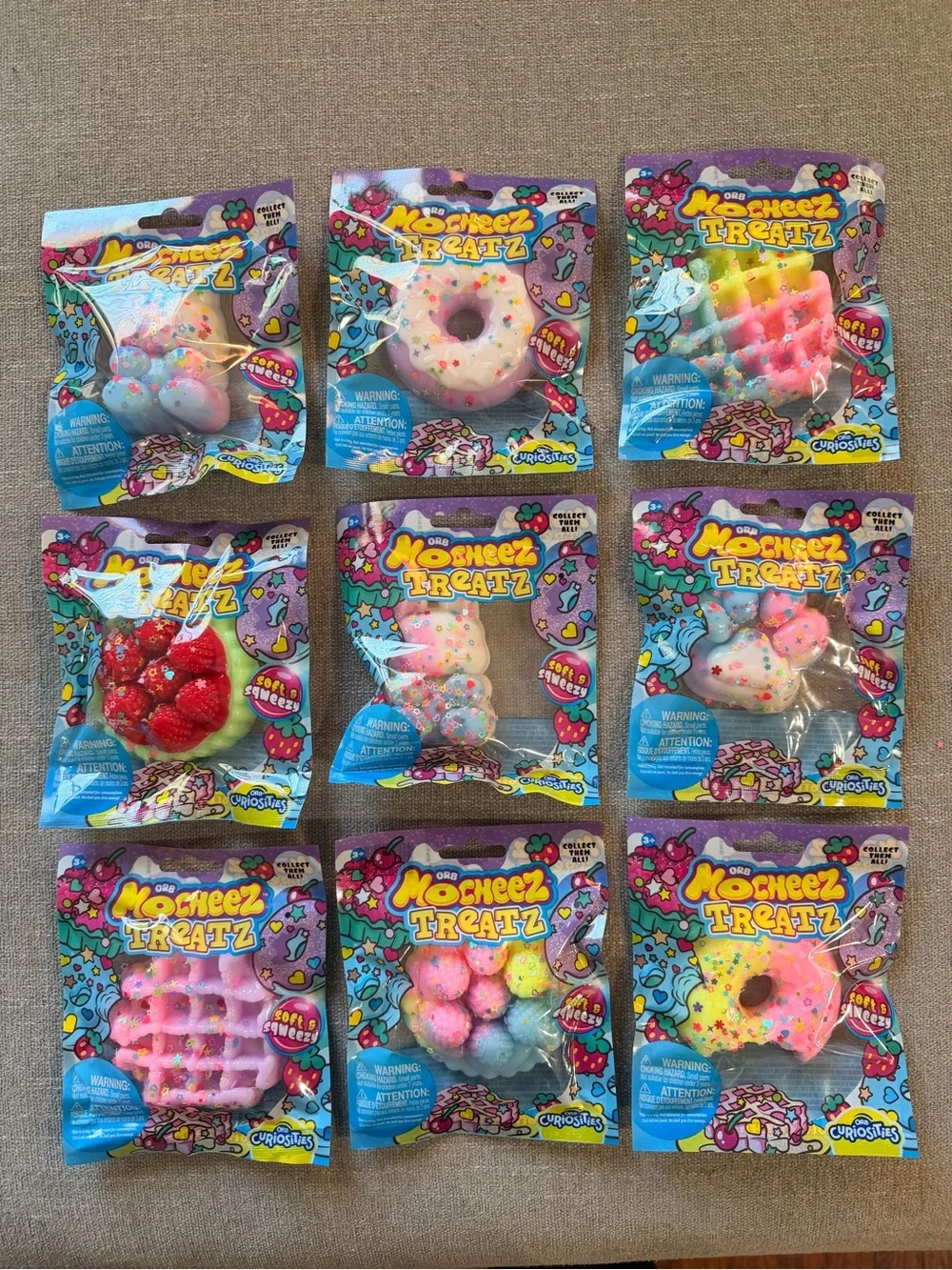 Viral ORB Mocheez Treatz Squishy Toys Lot of 9 New Sensory